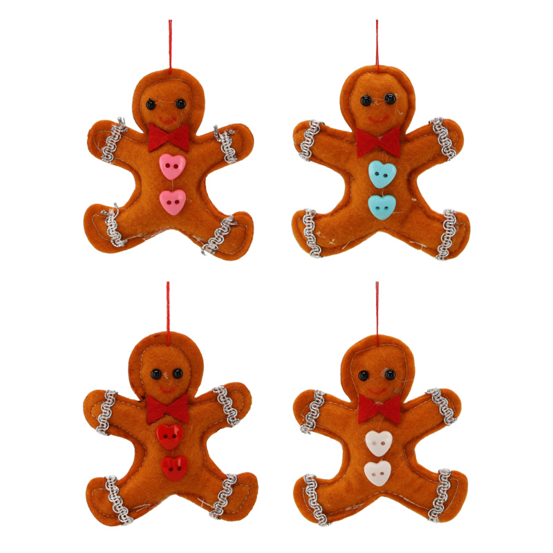 Aga Christmas Ornament Set 4 pcs Gingerbread