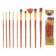 Aga Paintbrushes art set 10pcs red