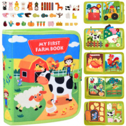 Felt Manipulative Book FARM windows stickers with Velcro ZA6025 universal