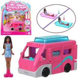 Mattel Mini Barbie Land Doll Tourist + Car Caravan ZA6038 C Universal