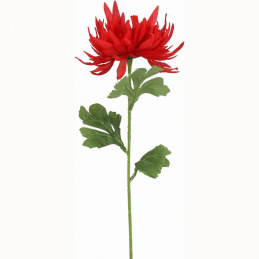 One artificial flower red chrysanthemum - 66 cm