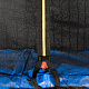 Aga SPORT PRO Trampoline 400 cm Blue + Safety Net + Ladder + Shoe Pocket