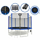 Aga SPORT PRO Trampoline 400 cm Blue + Safety Net + Ladder + Shoe Pocket