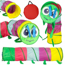 Children's Tunnel Tent Garden Track Self-Assembling Home Garden Large Folding Caterpillar