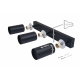 Ceiling spotlight LED VIKI-L 3x GU10 black