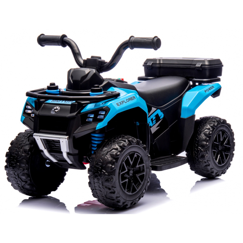 Quad J9 blue battery-powered, children's ATV with music and light, Lithium-ion battery