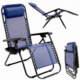 Folding garden beach lounger for tourists
