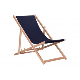 Aga Wooden folding deckchair Dark Blue