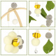 Aga Baby Mobile for Crib Grey Flowers