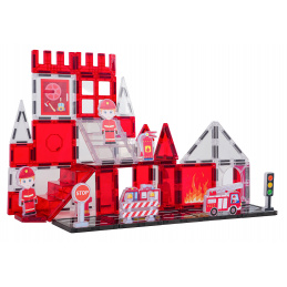 Magnetic Blocks Set Fire Brigade 48 pcs.