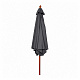 Linder Exclusiv Garden Parasol with Wooden Frame 300 cm Dark Grey