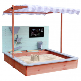 Wooden sandbox with canopy 360° LULILO Sablo 120cm