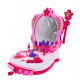 Interactive portable vanity table for girls 3+ Mirror + cosmetics + accessories