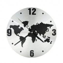 K70N WALL CLOCK WORLD MAP MODERN