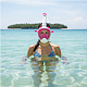 Aga Full Face Snorkeling Mask L/XL White/Pink