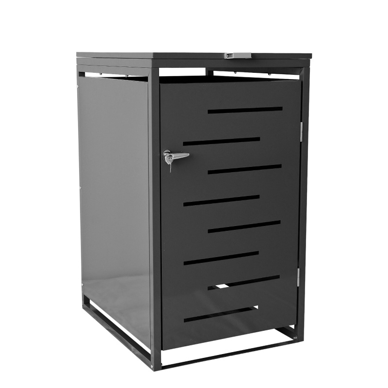 Aga Garbage Bin Shelter 66x80x116 cm Gray
