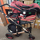 Kiduku 3-in-1 Combination Stroller Burgundy/Black 6DZ134 - SECOND QUALITY