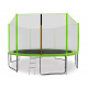 Aga SPORT PRO Trampoline 400 cm Light Green + protective net + ladder + shoe pocket