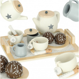 Aga Wooden coffee service for children 14 pieces