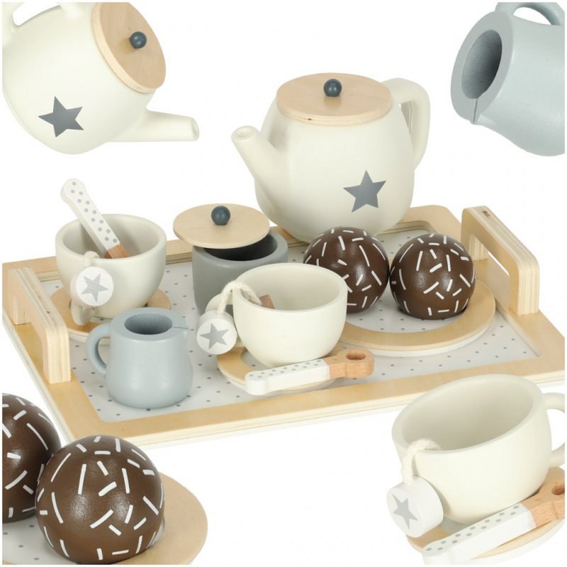 Aga Wooden coffee service for children 14 pieces