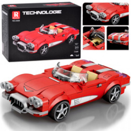 Technical construction kit Retro Car RED CONVERTIBLE from the 50s. let. 311-ele ZA5790 universal