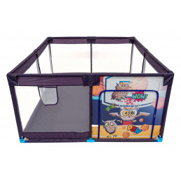 Soft Playpen for Children Rectangle Sports Owl