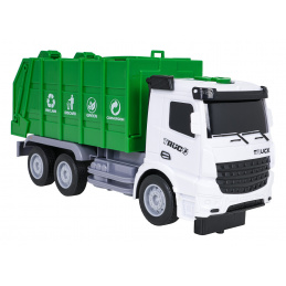 Garbage truck with light and sound function
