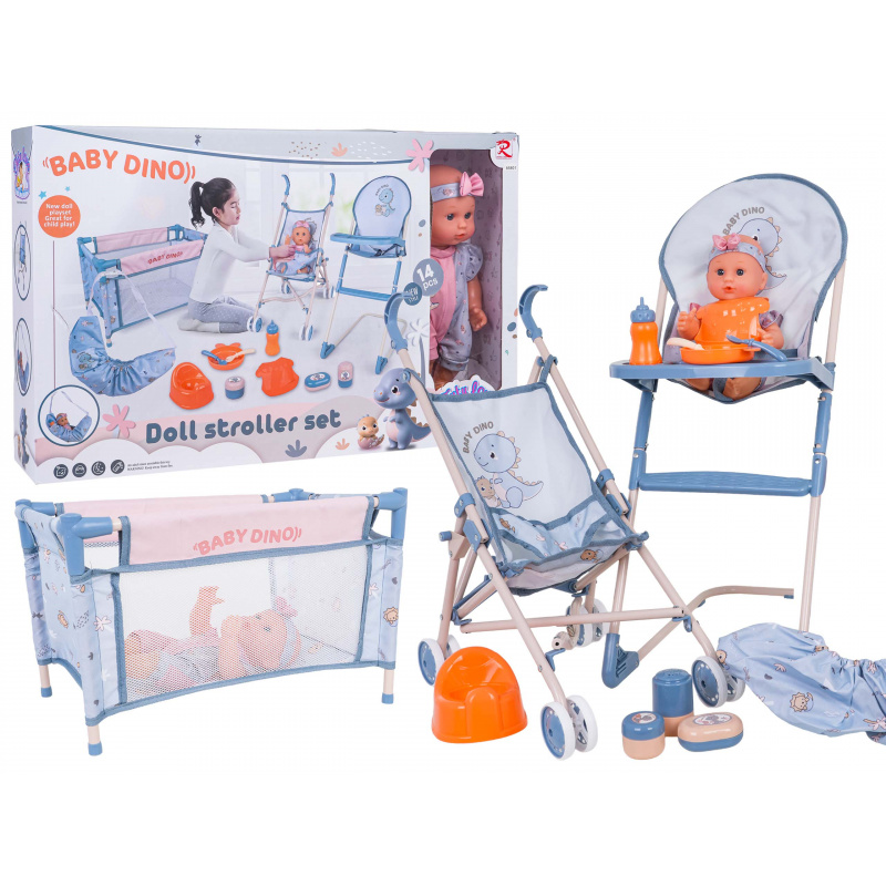 MEGA Set DINUŚ with Doll + Accessories