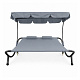 Linder Exclusiv Garden lounger for two persons with canopy MC4901