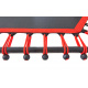 Aga Smart FITNESS Trampoline 130 cm Red + handle