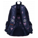 St.RIGHT School backpack four-chamber Emoji