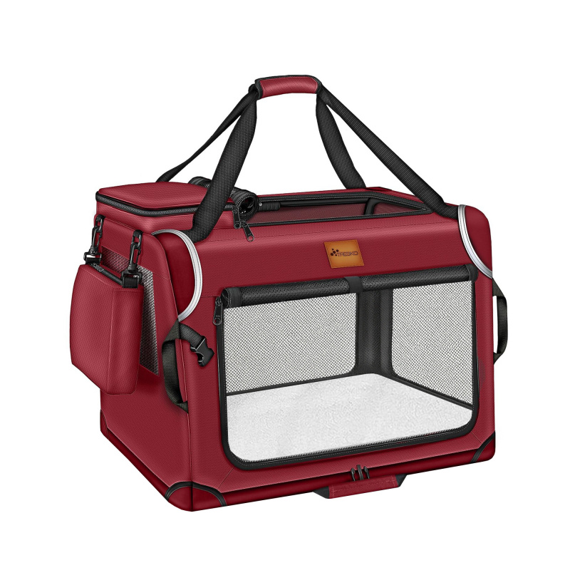 Tresko Pet Carrier for Dogs and Cats 92x63x63 cm Red