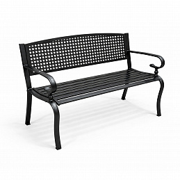 Aga Metal Garden Bench 128x60x84 cm