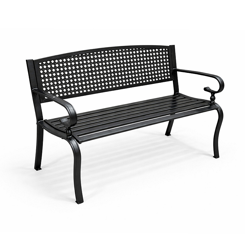 Aga Metal Garden Bench 128x60x84 cm