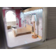 Aga MDF Dollhouse with furniture 78cm LED Black