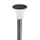 Telescopic corner shelf White ISO 6548