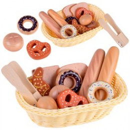 Bread basket with wooden pastry ZA4134