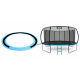 Aga Spring Cover for Trampoline EXCLUSIVE 430 cm Light Blue/Black