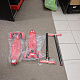 Children's three-wheeled scooter with LED wheels Red 6DZ076 - II. QUALITY