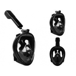 Full-face snorkelling mask S/M black ISO