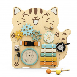 B70C WOODEN MANIPULATION BOARD CAT