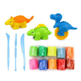 Aga4Kids Modeling Clay pcs + Accessories Dinosaurs