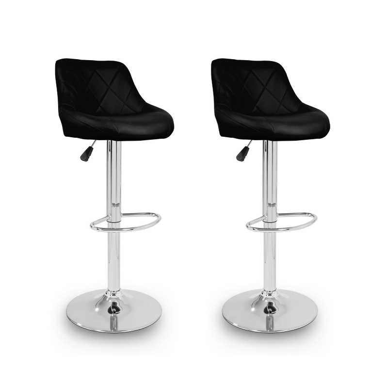 Aga 2x Bar Stool Black