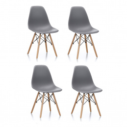 Aga 4x Dining Chair Grey