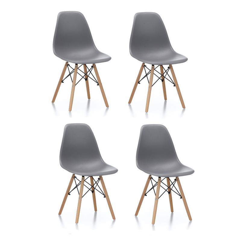 Aga 4x Dining Chair Grey