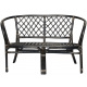 Aga Rattan set BAHAMA Black Red-White