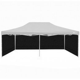 Aga Side walls for sales stand 3x6m Black