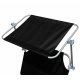 Aga Garden Reclining Lounger with Canopy Black
