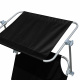 Aga 2x Garden Reclining Lounger with Canopy Black