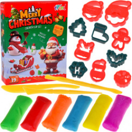 Set Modeling Clay + Christmas Themed Molds ZA5764 Universal